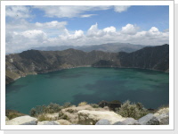 Quilotoa crater lake